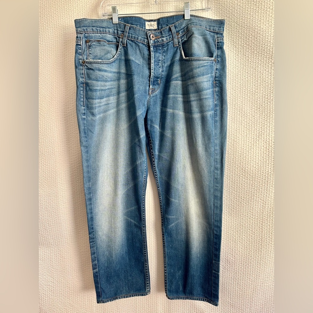 Hudson Byron Straight Leg Jeans Medium Wash Blue Women’s Size 38 Made in USA